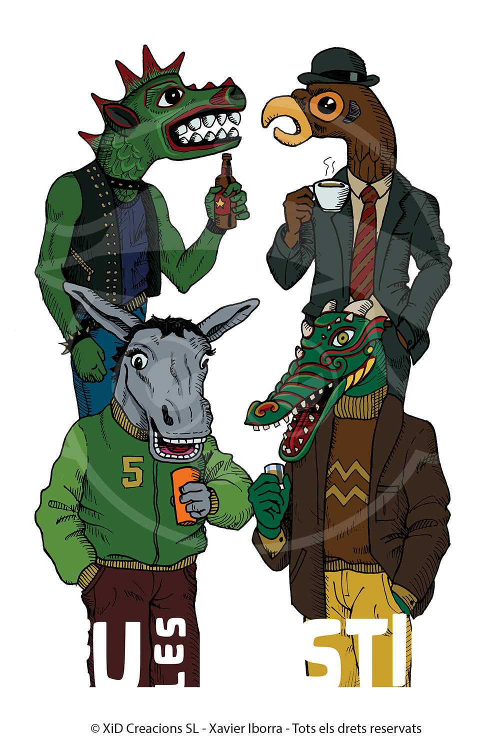 Samarreta Beu les Bèsties de Montblanc