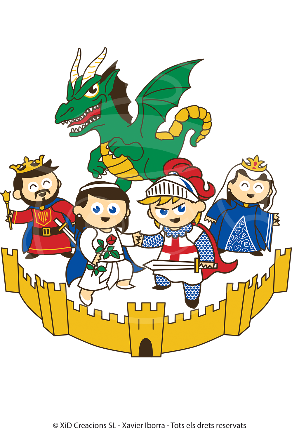 Samarreta Sant Jordi a Montblanc