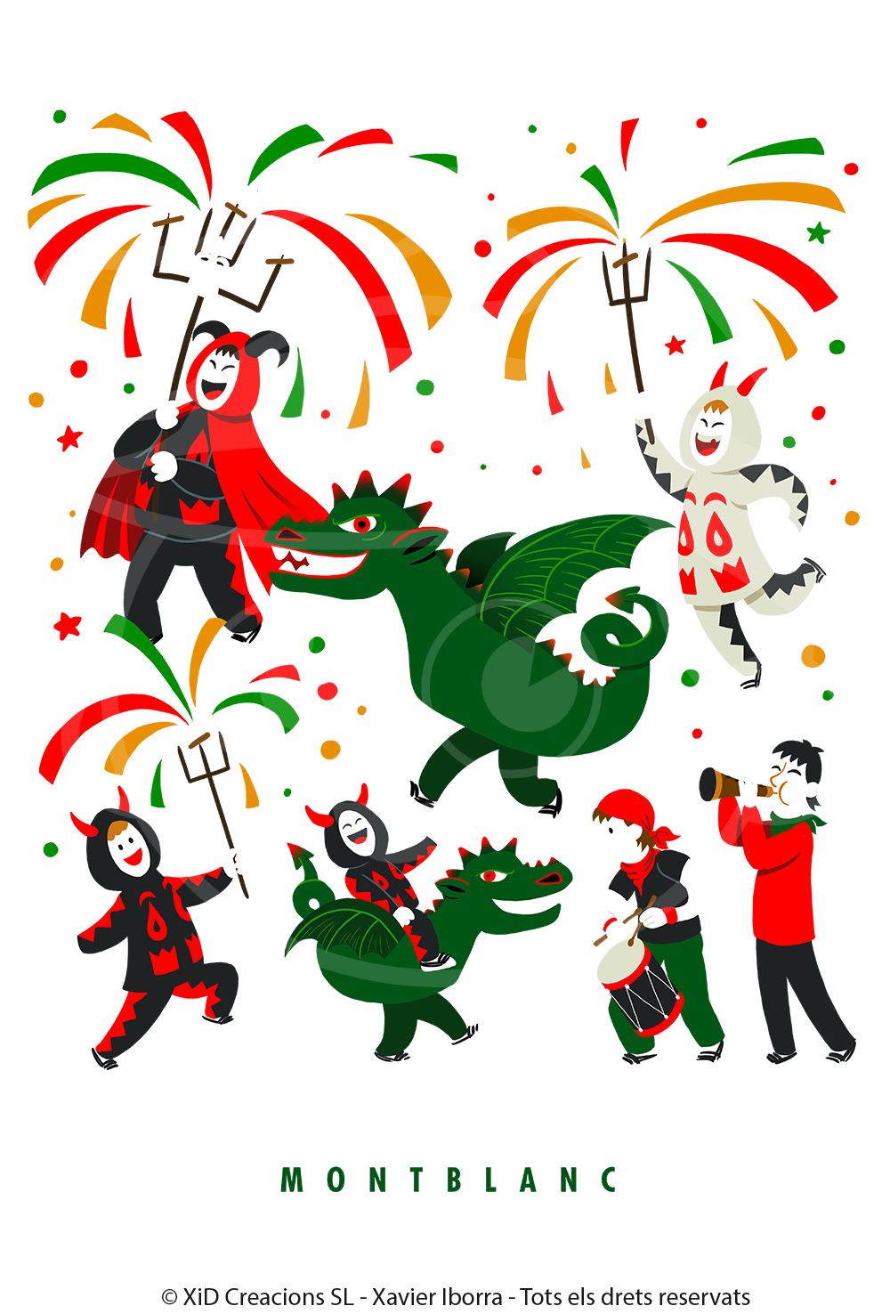 Samarreta correfoc de Montblanc (2025)