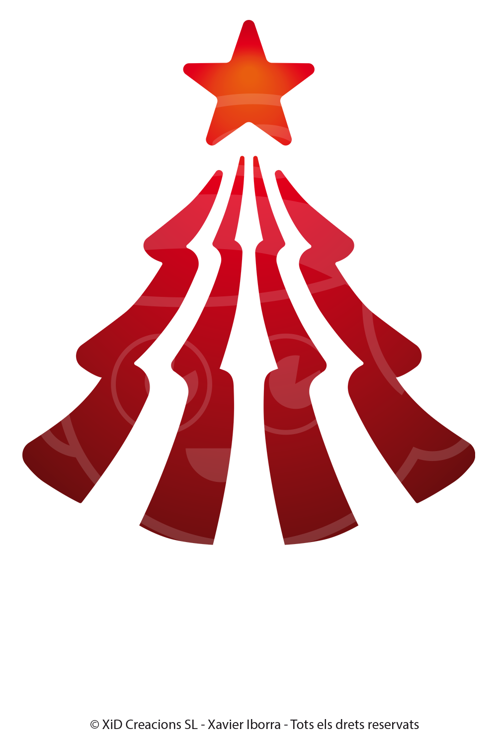 Arbre estelat de nadal Arbre estelat de nadal