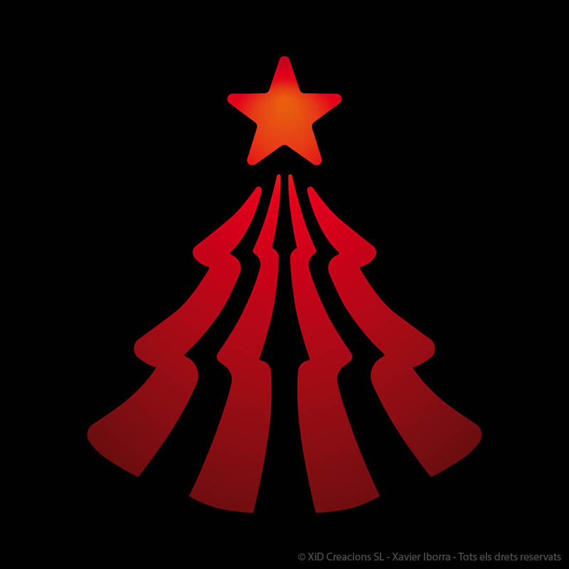 Arbre estelat de nadal Arbre estelat de nadal